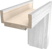 Obložková zárubňa DRE 100 cm borovice bílá pre hrúbku steny 20-22 cm ľavá O7BB100L