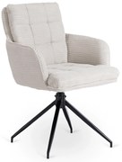 Akita otočná jedálenská stolička, svetlosivá