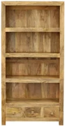 furniture-nabytek.cz - Drevená knižnica 90x180x35 z masívu mango