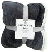 Luxusná baránková deka z mikroplyšu NESTIVE tmavo sivá Rozmer: 150 x 200 cm
