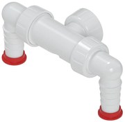 Bruckner Bruckner, Dvojkolienko pračkového podomietkového sifónu, biela, 168.131.0