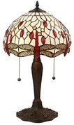 Endon 64086 - Stolná lampa Tiffany DRAGONFLY 2xE27/60W/230V priemer 30 cm