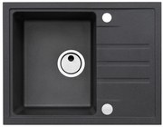 ALVEUS CZ INTERMEZZO 30/91 - černý (620x480mm)jed. sifon