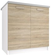 Kuchynská skrinka Belini spodná 80 cm dub sonoma s pracovnou doskou  TOR SD80/0/WT/DS/0/F