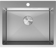 Mexen Solix, 1-komorový nerezový drez 600 x 500 mm, brúsená oceľ, 6408601000-01