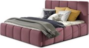 Dizajnová čalúnená posteľ MIRA, 200x160, ružová (matt velvet 63/iba rám postele/beg_07_co_1.6)