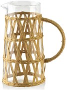 Skleněný džbánek s opletením BOHO 1,1 L transparentní