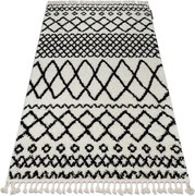 Koberec PROMO BERBER SAFI N9040 biely / čierny