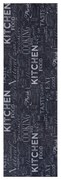 Čierny koberec behúň 50x150 cm Wild Kitchen Board – Hanse Home