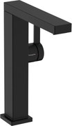 Hansgrohe Tecturis E, páková umývadlová batéria 210 Fine CoolStart EcoSmart+ s odtokovou garnitúrou Push-Open, čierna matná, HAN-73060670