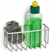 Zeller Present Držiak, košík na hubku do drezu, kovový s prísavkami, 14x6x6 cm SPONGE