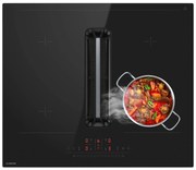 Klarstein AirJet Hybrid Down Air System, Indukčná varná doska s integrovaným digestorom, 477 m³/h, EEK A+