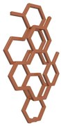DK Terma Hex 821x486 vodný radiátor Bright Copper ZX