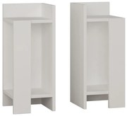 Nočný stolík Elos White, 2 ks