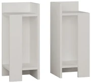 Nočný stolík Elos White, 2 ks
