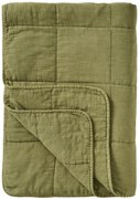 Ib Laursen Prešívaný prehoz Vintage Herbal Green 130 × 180 cm