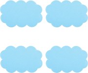 Detské protišmykové podložky v súprave 4 ks do vane 9x14,5 cm Nuages – MSV