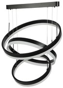 LED Stmievateľný luster na lanku LED/86W/230V 3000K čierna