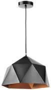 ONLI - Luster na lanku YONG 1xE27/22W/230V čierna pr. 38 cm OL0228