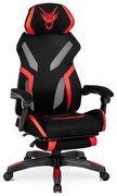 Polohovateľné herné kreslo s podrúčkami Blade červeno čierne