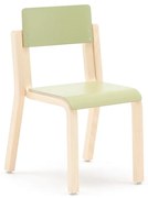Detská stolička DANTE, výška 310 mm, breza/zelená
