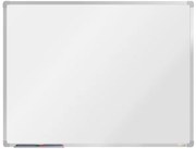 Biela magnetická popisovacia tabuľa s keramickým povrchom boardOK, 1200 x 900 mm, eloxovaný rám