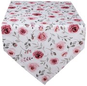 Bavlnený behúň na stôl s ružami Rustic Rose - 50*160 cm