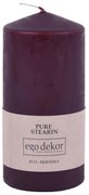 Vínovočervená sviečka Eco candles by Ego dekor Top, doba horenia 30 h