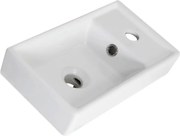 BPS-koupelny Nábytkové keramické umývadlo Faro U 40 P/L (40x22x8 cm)