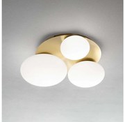 Ideal Lux - LED Stropné svietidlo NINFEA 3xGX53/9W/230V zlatá