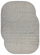 Koberec ORGANIC 1835 geometrický, krémový / sivý