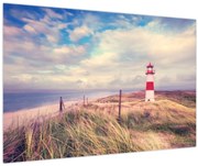 Obraz - Červený maják (90x60 cm)