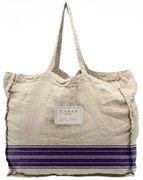 Látková taška Really Nice Things Blue Stripes, šírka 42 cm