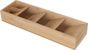 Bambusový organizér na príbory s 5 priehradkami RD51921
