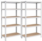 Súprava 2 regálov 90x180x40 cm GLR80SV