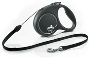 Flexi Samonavíjacie vodítko Black Design S, 5 m, 12 kg