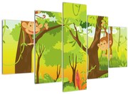 Obraz - Opičiaci (150x105 cm)