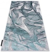 Koberec DE LUXE 621 sieť - sivý / zelený