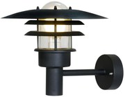 Nordlux Čierne fasádne svietidlo Lønstrup 32 pre žiarovku E27 71411003