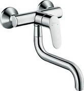 Hansgrohe Focus M41, kuchynská páková batéria na stenu, spodný výtok, 1jet, chrómová, HAN-31825000