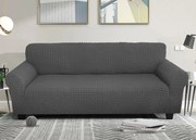 Látkový poťah na dvojmiestnu pohovku BestBerg / tmavo sivá