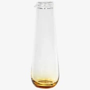 Broste Copenhagen Sklenená karafa s viečkom Amber 800ml