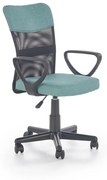 Kancelárska stolička s podrúčkami Timmy - tyrkysová / čierna