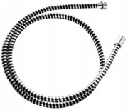 Deante Neo, plastová sprchová hadica 150cm, chrómová-čierna, NEA_252W