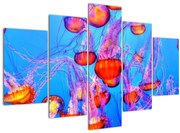 Obraz medúz v mori (150x105 cm)