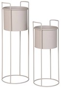 Kovové obaly na kvetináče v súprave 2 ks ø 21,5 cm Rabo – House Nordic