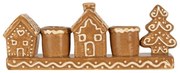 Keramický svietnik perníkovej chalúpky Gingerbread Cott - 21*4*8 cm