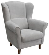 Kreslo ušák GALA sivé