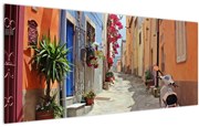 Obraz ulice na Sardínii (120x50 cm)