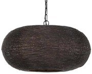 Bronzovo-hnedé závesné kovové svetlo Nadra - Ø55*27cm